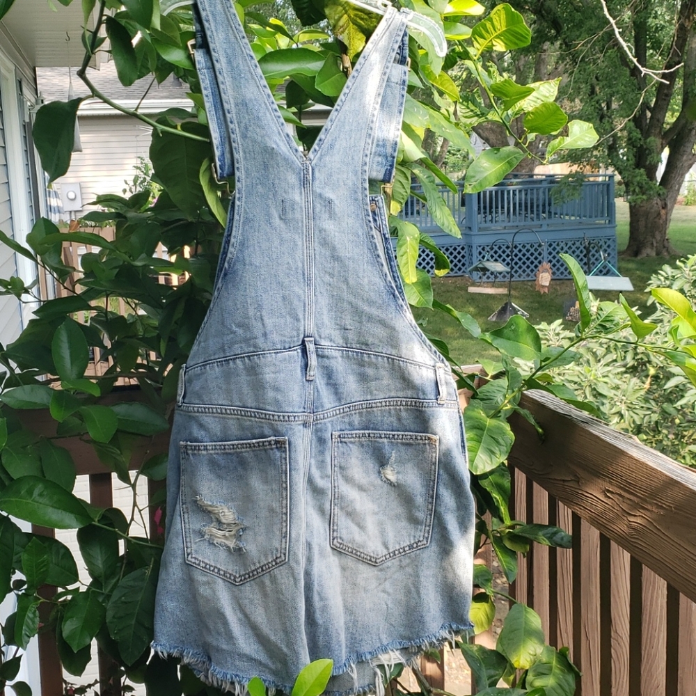 We the Free People Baxter Denim Jumper Nwt - Picture 7 of 10